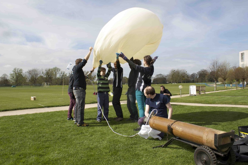 Cait regularly prays to the Balloon Gods to grant us a successful launch.